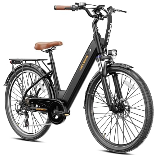Heybike Cityscape 2.0 Electric Bike for Adults with Peak 1200W Motor, 468Wh Removable Battery, 50Miles 26" Electric Commuter Bike, 7-Speed,UL Certified