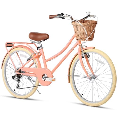 Glerc 24 Inch 6-Speed Girls Bike for 8-15 Years Old Kids