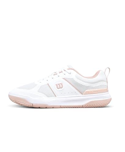 WILSON Pickle Pro Women's Pickleball Shoe - White/Cameo Rose, Size 10 US