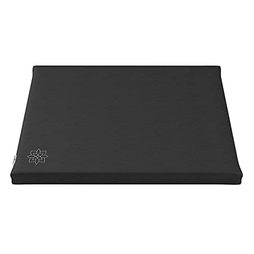 Mindful Modern Zabuton Meditation Mat - Cotton Filled Yoga and Meditation Pad - Zabuton Meditation Cushion for Kneeling and Sitting Support - Large Rectangular Sitting Floor Pillow for Bench or Zafu
