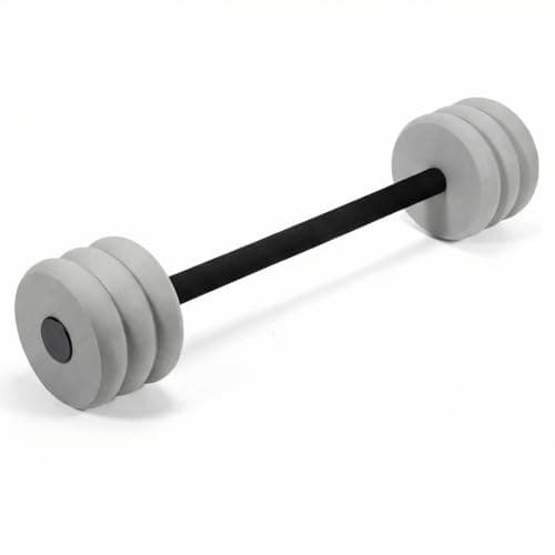 Long Aquatic Exercise Dumbbells Pool Exercise Foam Water Weights Dumbbell Aquatic Pool Barbells with High Density EVA Foam for Swim Water Aerobics Workouts Loss(Gray,25.2 Inch)