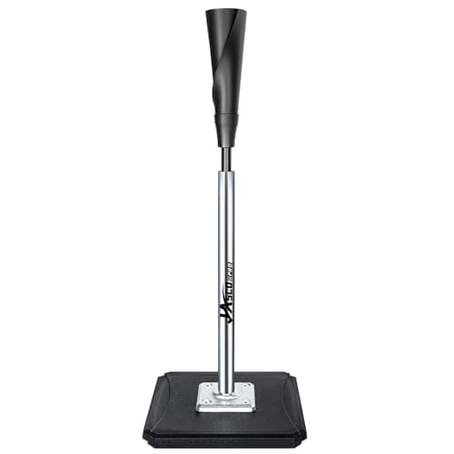 JASCOPRO Portable Batting Tee,Height Adjustable from 25-37 inch Hitting Tee For Baseball and Softball, Easy Assemble Premium Baseball Tee with Rubber Top,Metal Base Softball Tee for Kids/Youths/Adults