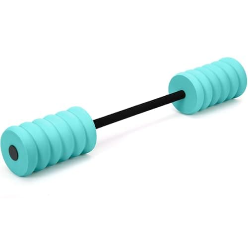 Long Aquatic Exercise Dumbbells Pool Exercise Foam Water Weights Dumbbell Aquatic Pool Barbells with High Density EVA Foam for Swim Water Aerobics Workouts Loss(Aqua,37.01 Inch)