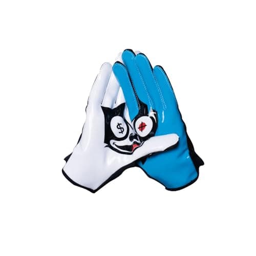 MASSOV EVO2 Men's Football Gloves - Sticky Lightweight Football Gloves with ProTac Palms, Mesh & 4D Sport Mesh for Elite Fit & Superior Breathability - Felix, X-Large