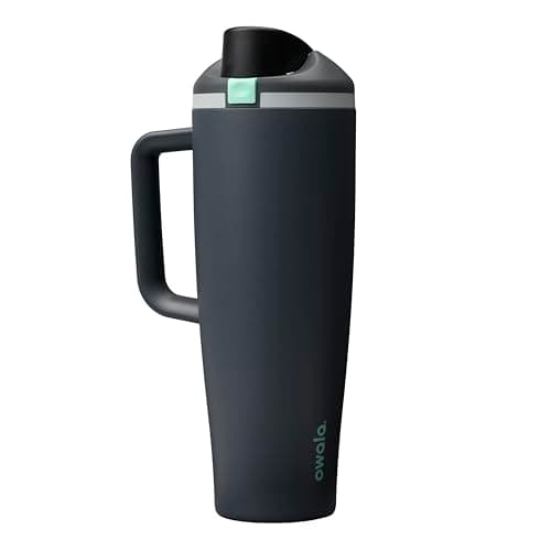 Owala FreeSip Tumbler Stainless Steel Water Bottle 40 oz Foggy Tide