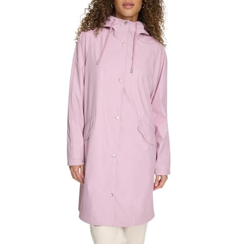 Levi's Women's Raglan Sleeve Rain Jacket, Blush, Medium