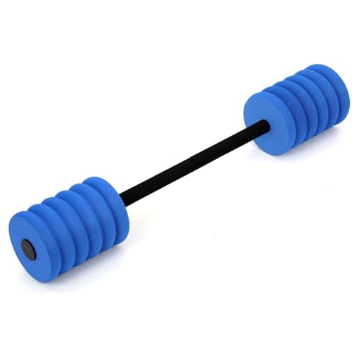 Long Aquatic Exercise Dumbbells Pool Exercise Foam Water Weights Dumbbell Aquatic Pool Barbells with High Density EVA Foam for Swim Water Aerobics Workouts Loss(Navy Blue,33.07 Inch)