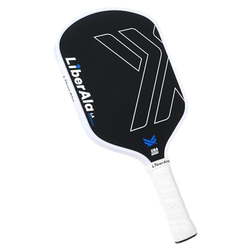 LiberAla Pro Pickleball Paddles, Raw Carbon Fiber Surface Pickleball Paddle, 2 Overgrip, 16mm PP Honeycomb Core, USAPA Approved Strong Spin & Consistency, Lightweight Control/Speed/Power Models