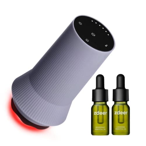 ZDEER Lymphatic Drainage Massager, Cupping Tool for Massage Therapy, Hot Stones Gua Sha Tool with Heat, 6 Levels for Muscle Relaxation & Circulation with 2 Essential Oils