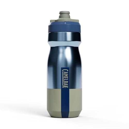 CamelBak Podium Steel Insulated Stainless Steel Bike Water Bottle, Long‑Lasting Cold Hydration for Cycling Performance, 18oz, Mercury Deep Sea