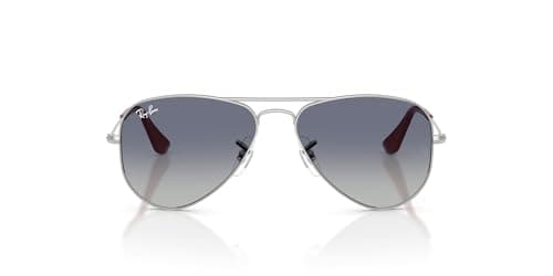 Ray-Ban RJ9506S Metal Sunglasses, Silver/Grey Gradient Blue, 50 mm