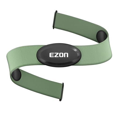 C009Pro Heart Rate Monitor Chest Strap with BLE 5.1& ANT+,HR Monitor Chest Sensor,Up to 400H Battery Life,Sitable for Running Cycling Gym,Compatible with Polar/Strava/Wahoo/Peloton (Fresh Green)