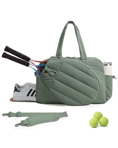 BAGSMART Tennis Gym Bag for Women, 3-in-1 Sports Duffle Sling Backpack