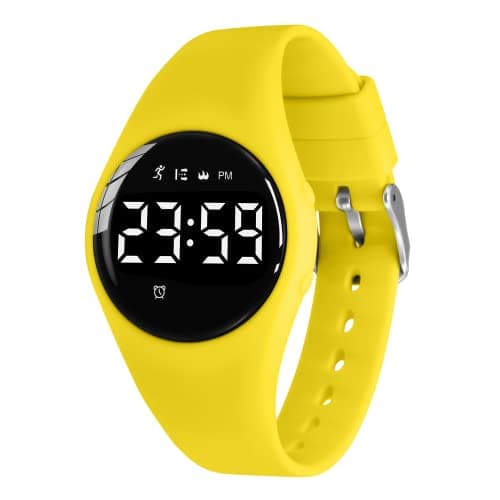 A ALPS Kids Watches for Girls Digital Sport Watch with Step Counter Pedometer Vibration Alarm No App Waterproof Fitness Tracker Kids Watch Girls Students Ages 5-16
