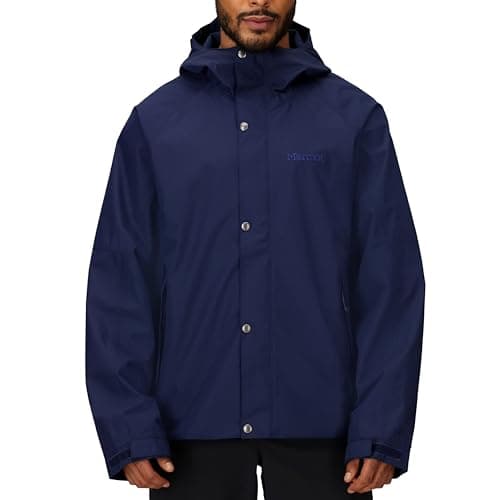 MARMOT Men’s Cascade Durable & Waterproof Rain Jacket, Arctic Navy, XX-Large