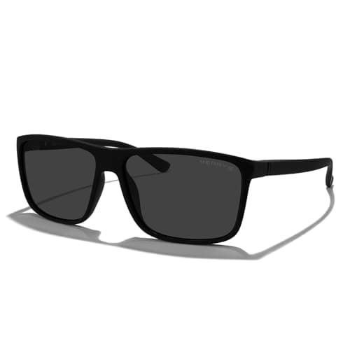 MERRY'S Rectangular Polarized Sports Sunglasses for Men Women Cycling Driving Fishing UV400 Protection S8225