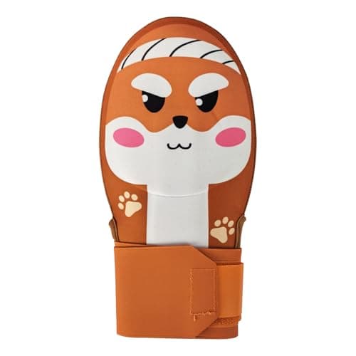 HolyElks Baseball Sliding Mitt, Youth Sliding Glove Hand Guard for Baserunning, Neoprene with Aluminum Reinforcement and Padded Palm, for Baseball and Softball (Shiba Inu, Adult)