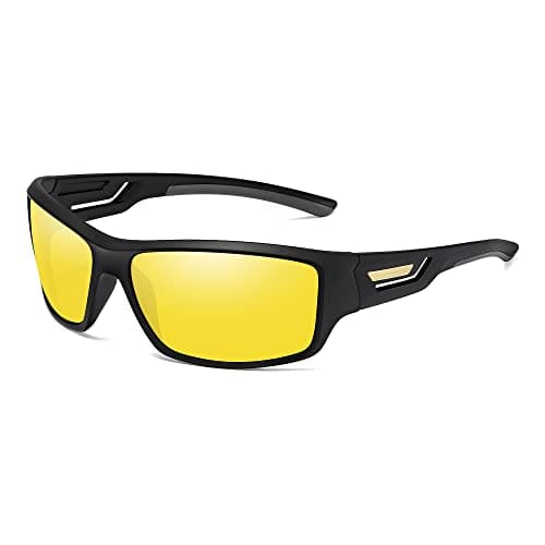 Cyxus Polarized Driving Glasses Men Women Rectangle TR90 Sunglasses Cycling Running Fishing Bike Baseball Sport Golf 1070