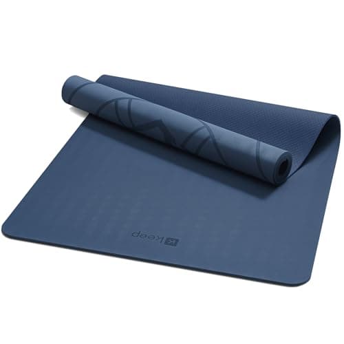 KEEP Extra Large Yoga Mat 79"x39" for Men, Blue
