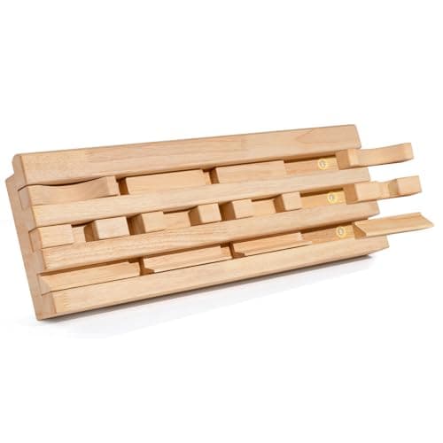 SINGBLA DIY Hangboard Rock Climbing, Wooden Climbing Hang Board as Training Fingerboard with Magnetic Multifunctional Block, Doorway Hangboard for Hanging Practice and Finger Strength Training