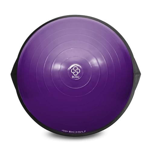 Bosu Pro Balance Board Strength Trainer Ball, Equipment for Home Gym, 26 Inch, Purple