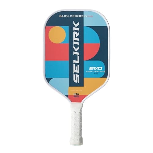 Selkirk Sport SLK Evo Control MAX Pickleball Paddle | G8 Power Carbon Fiber Pickleball Paddle Face with Spinflex Surface and Rev-Control Polymer Core | Designed in The USA | Holderness Family