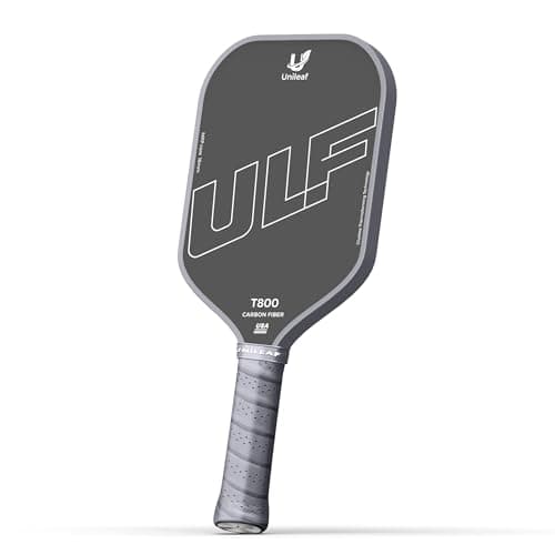 UNILEAF Pickleball Paddle, T800 Carbon Fiber Thermoformed Racket, 16mm MPP Foam Core, Shock Absorbing Large Sweet Spot for Seniors Adults Intermediate Players, Premium Gift Set with 12-Month Warranty