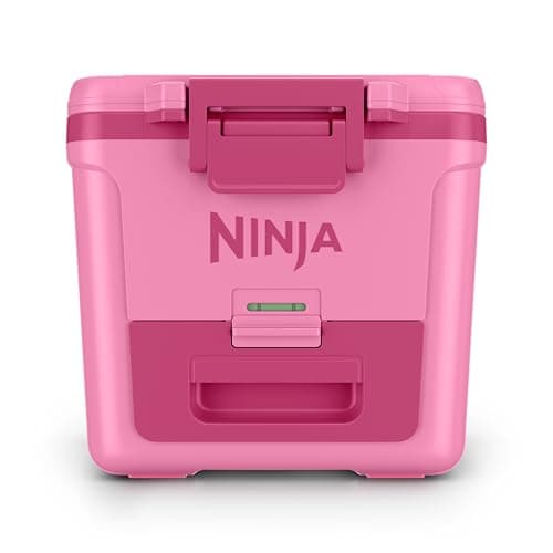 Ninja | FrostVault 30QT Cooler with Wheels | Insulated with Temp Dry Storage Drawer | Keeps Ice Cold for Days | for the Beach, Camping, Picnics & More | Strawberry Rhubarb | FB230BP