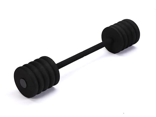 Soulchen Long Aquatic Exercise Dumbbells Foam Water Weights Dumbbell Aquatic Pool Barbells with High Density EVA Foam for Swim Water Aerobics Workouts Loss(Black,29.13 Inch)