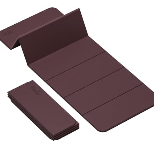 WEILA 1/2 Inch 70"x24" Foldable TPE Yoga Mat, Thick Non Slip Pilates Mat