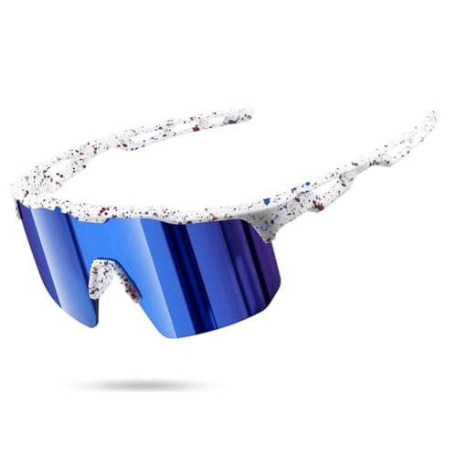 KUGUAOK Youth Baseball Sunglasses for Boys Girls Softball Cycling Sports Sun Glasses for Kids Lightweight Frame Goggles-A
