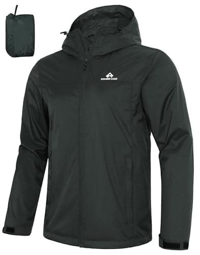 Pioneer Camp Rain Jacket Men Rain Coats for Men Packable Mens Rain Jackets Waterproof with Hood Raincoat Waterproof Jacket