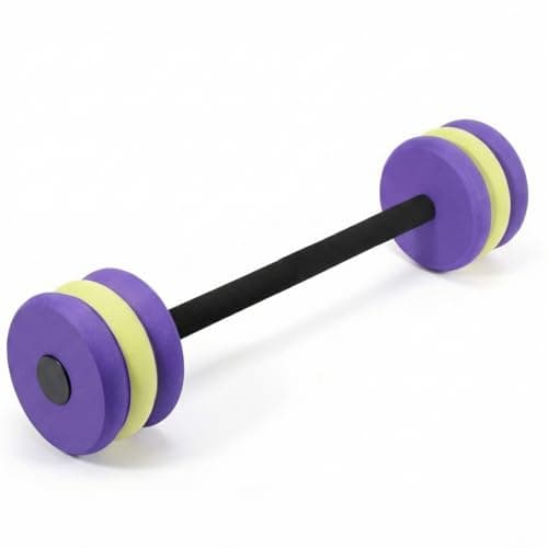 Long Aquatic Exercise Dumbbells Pool Exercise Foam Water Weights Dumbbell Aquatic Pool Barbells with High Density EVA Foam for Swim Water Aerobics Workouts Loss(Purple and Yellow,25.2 Inch)