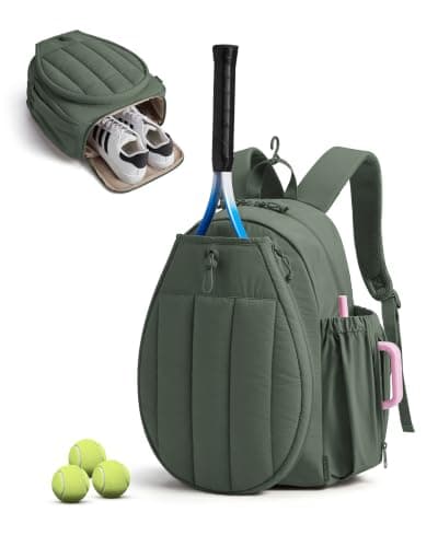 BAGSMART Tennis Gym Bag for Women, 3-in-1 Sports Duffle Sling Backpack