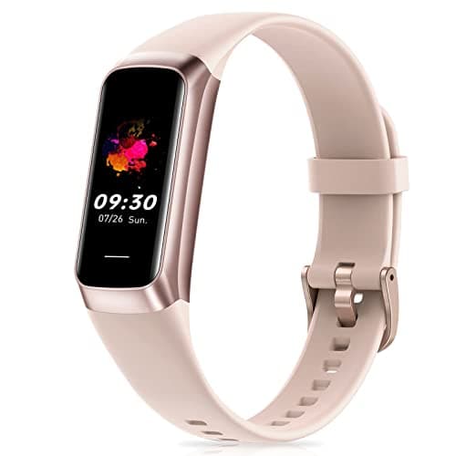 Zeacool Fitness Tracker with 24/7 Heart Rate, Blood Oxygen Blood Pressure Sleep Monitor, Activity Trackers 5 ATM Waterproof,Step Calorie Counter Pedometer Health Smart Watch for Women Men Pink
