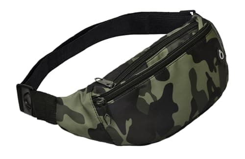 Fanny Packs for Men and Women, Water Repellent Sports Waist Pack Bag for Travel Hiking Running Hands-free