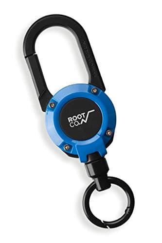 Gravity MAGREEL 360 (Blue), Retractable Badge/iPhone Case/Key Holder with Carabiner Clip | 33.4" / 85cm Reel Retractable Heavy Duty | Max Loading Weight 10.5 oz / 300g