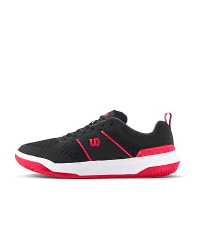 WILSON Pickle Pro Men's Pickleball Shoe - Black/Infrared/White, Size 11 US