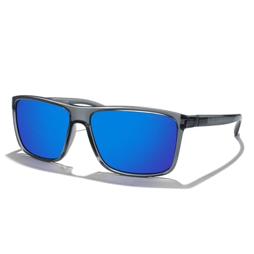 MERRY'S Rectangular Polarized Sports Sunglasses for Men Women Cycling Driving Fishing UV400 Protection S8225