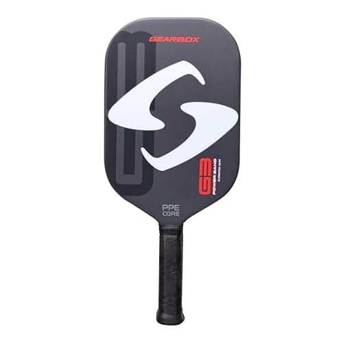 Gearbox G3 Powerband Pickleball Paddle – Elongated Shape, 16mm Core – Carbon Fiber Face, UniFrame Molded Design – Textured Surface for Spin – Lightweight 8 oz – Soft Feel and Controllable Power