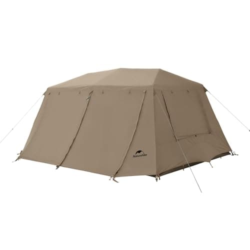 Naturehike Village Instant Tent, 4 Person 8 Person Camping Tent with Full Rainfly, Waterproof Large Cabin Tents for Car Camping