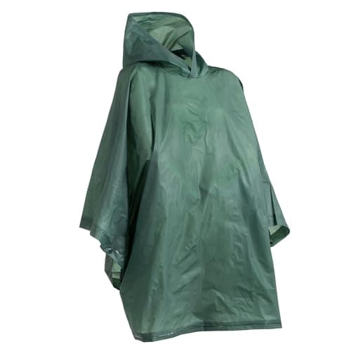Totes Reusable Rain Poncho for Adults Lightweight Waterproof Pullover, Travel Friendly Packable Poncho with Hood Hunter