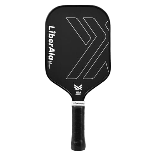 LiberAla Pro Pickleball Paddles, Raw Carbon Fiber Surface Pickleball Paddle, 2 Overgrip, 16mm PP Honeycomb Core, USAPA Approved Strong Spin & Consistency, Lightweight Control/Speed/Power Models