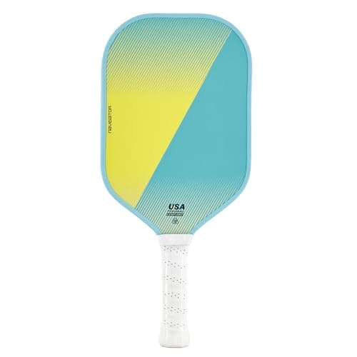 Pickleball Paddles, Carbon Fiber Pickleball Racket with 16MM Polypropylene Honeycomb Core – Lightweight, High-Grit Surface for Spin & Control, Professional Pickle Ball Paddle for Men & Women Green
