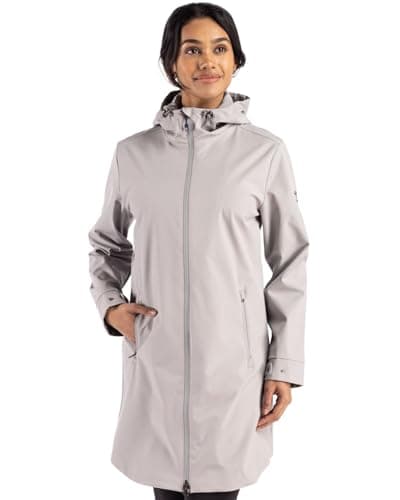 Cutter & Buck Camano Everyday Stretch Recycled Womens Water Resistant Jacket, Polished, Extra Large