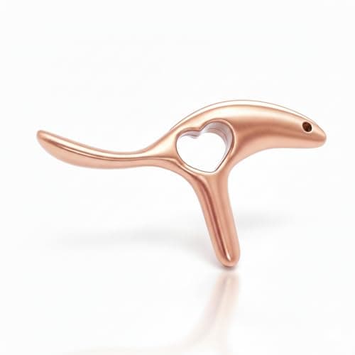 Trigger Point Gua Sha Massager Myofascial Release Muscle Scraper, Deep Tissue Tool Fascia Thumb Saver, Heart Shaped Neck Back Shoulder Foot Pain Relief, Bronze