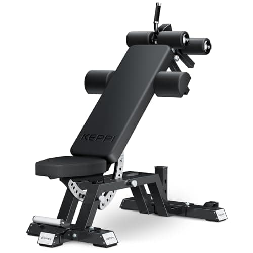Keppi Fitness Bench6000 Weight Bench, Commercial Grade FID Workout Bench