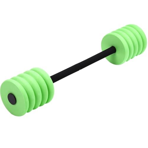 Soulchen Long Aquatic Exercise Dumbbells Foam Water Weights Dumbbell Aquatic Pool Barbells with High Density EVA Foam for Swim Water Aerobics Workouts Loss(Green,29.13 Inch)