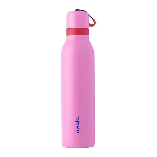 Owala FreeSip Twist Insulated Stainless Steel Water Bottle with Straw for Sports and Travel, BPA-Free, 24-oz, Fruit Punch