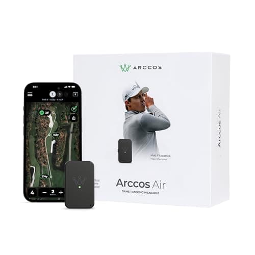 Arccos Air – Automatic Golf Game Tracking System with AI GPS Rangefinder & Strokes Gained Analytics (No Club Sensors Required, Free First Year Membership)